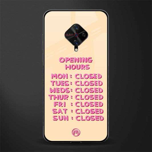 opening hours glass case for vivo s1 pro image