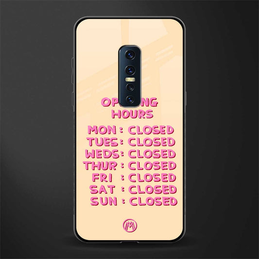 opening hours glass case for vivo v17 pro image