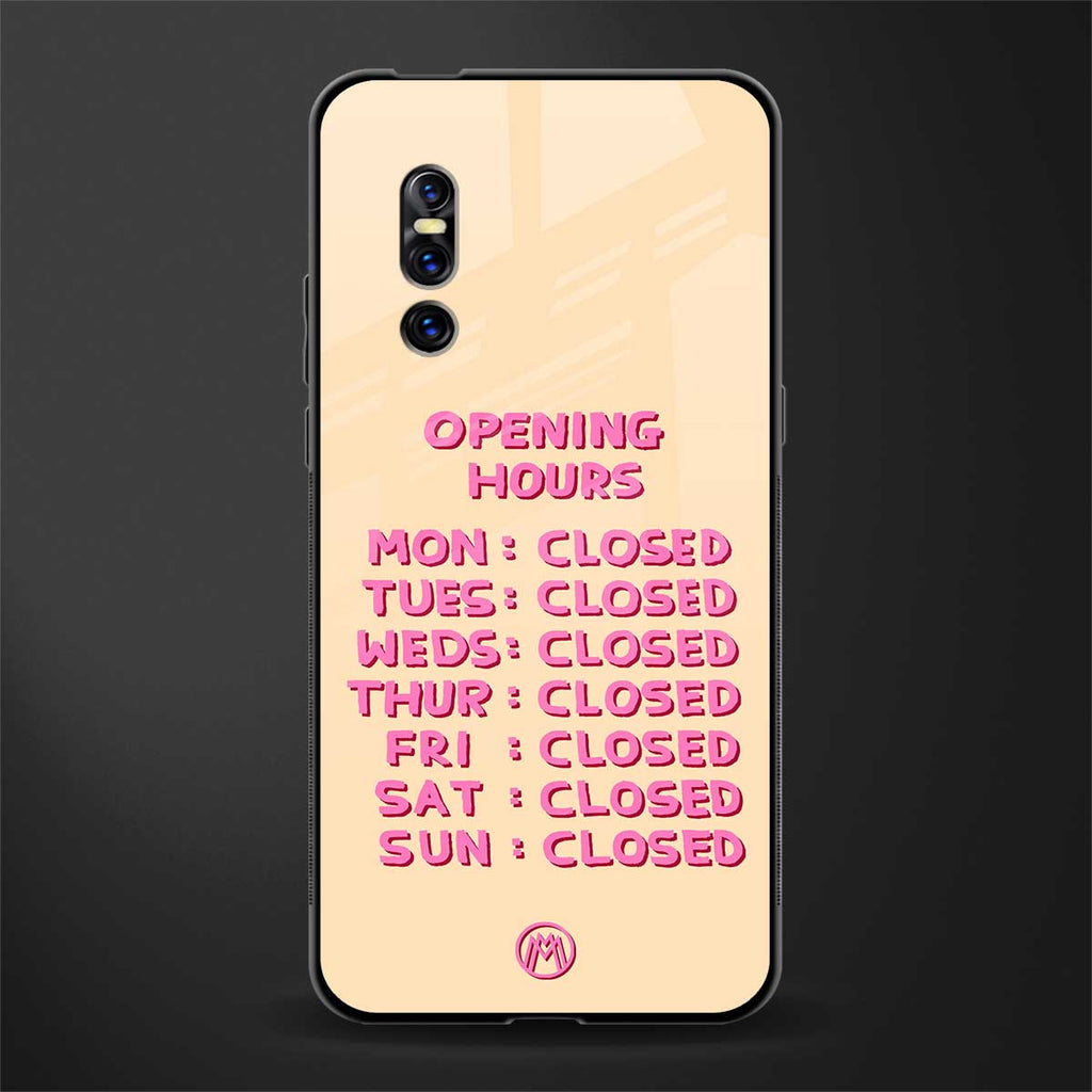 opening hours glass case for vivo v15 pro image