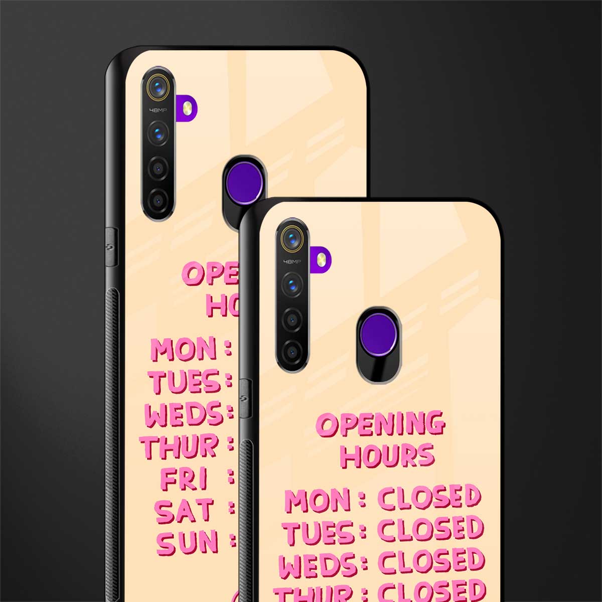 opening hours glass case for realme 5 pro image-2