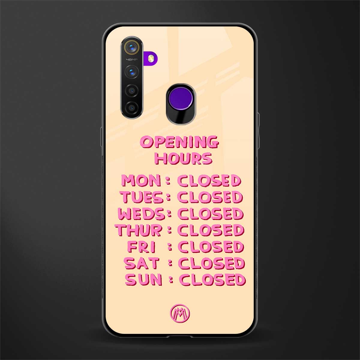 opening hours glass case for realme 5 pro image