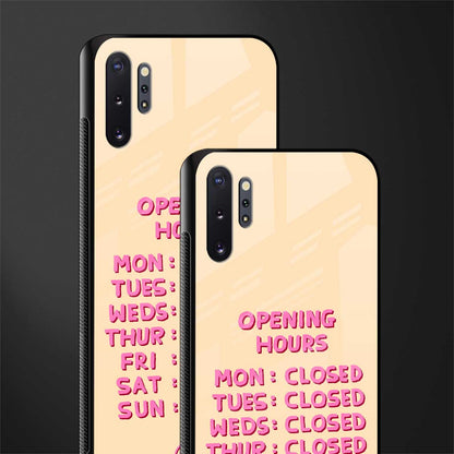 opening hours glass case for samsung galaxy note 10 plus image-2