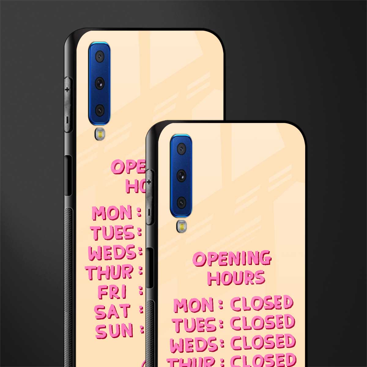 opening hours glass case for samsung galaxy a7 2018 image-2