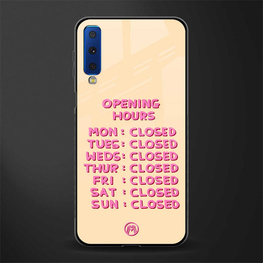 opening hours glass case for samsung galaxy a7 2018 image