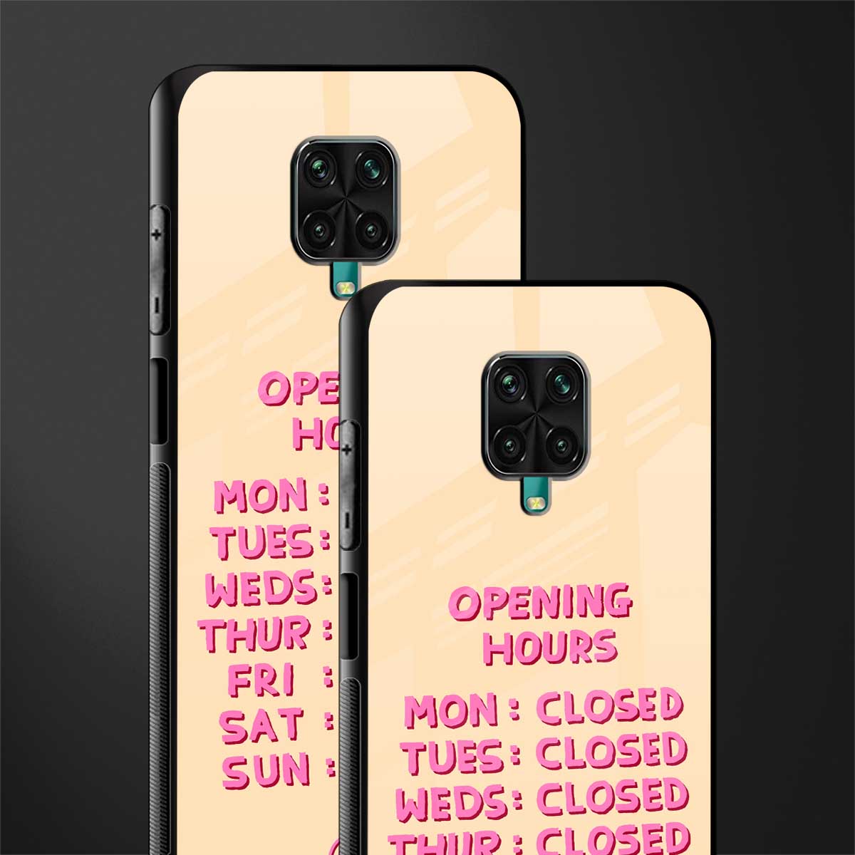 opening hours glass case for redmi note 9 pro image-2