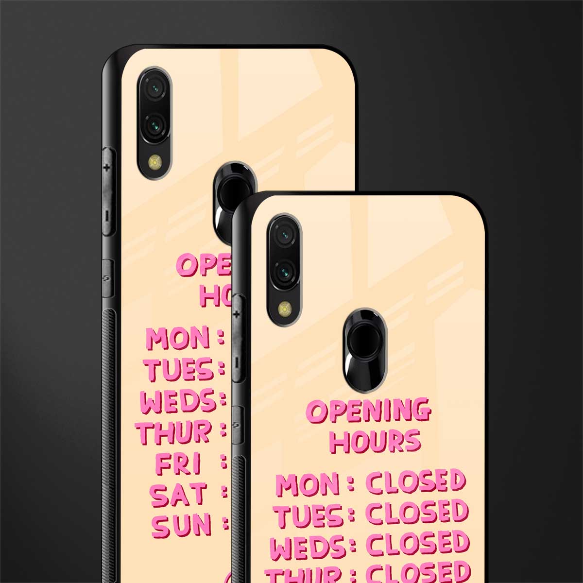 opening hours glass case for redmi note 7s image-2