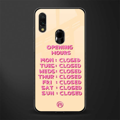 opening hours glass case for redmi y3 image