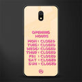 opening hours glass case for redmi 8a image