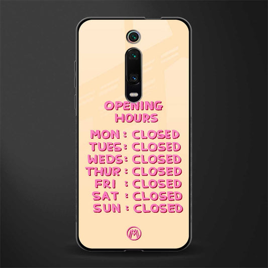 opening hours glass case for redmi k20 image