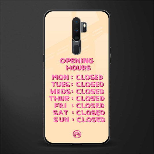 opening hours glass case for oppo a5 2020 image
