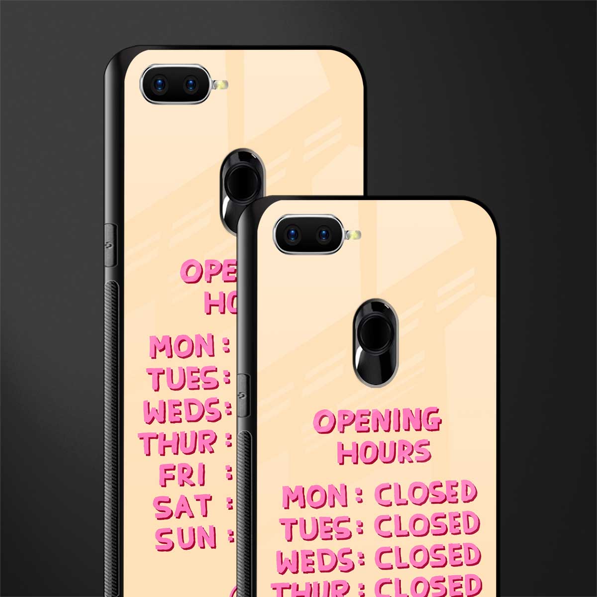 opening hours glass case for oppo a12 image-2