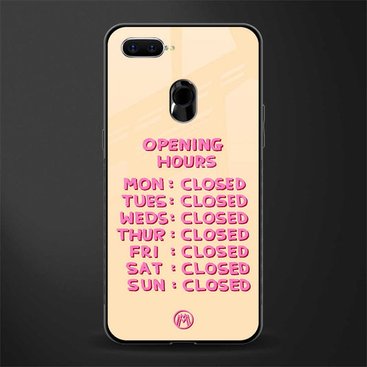 opening hours glass case for realme 2 pro image
