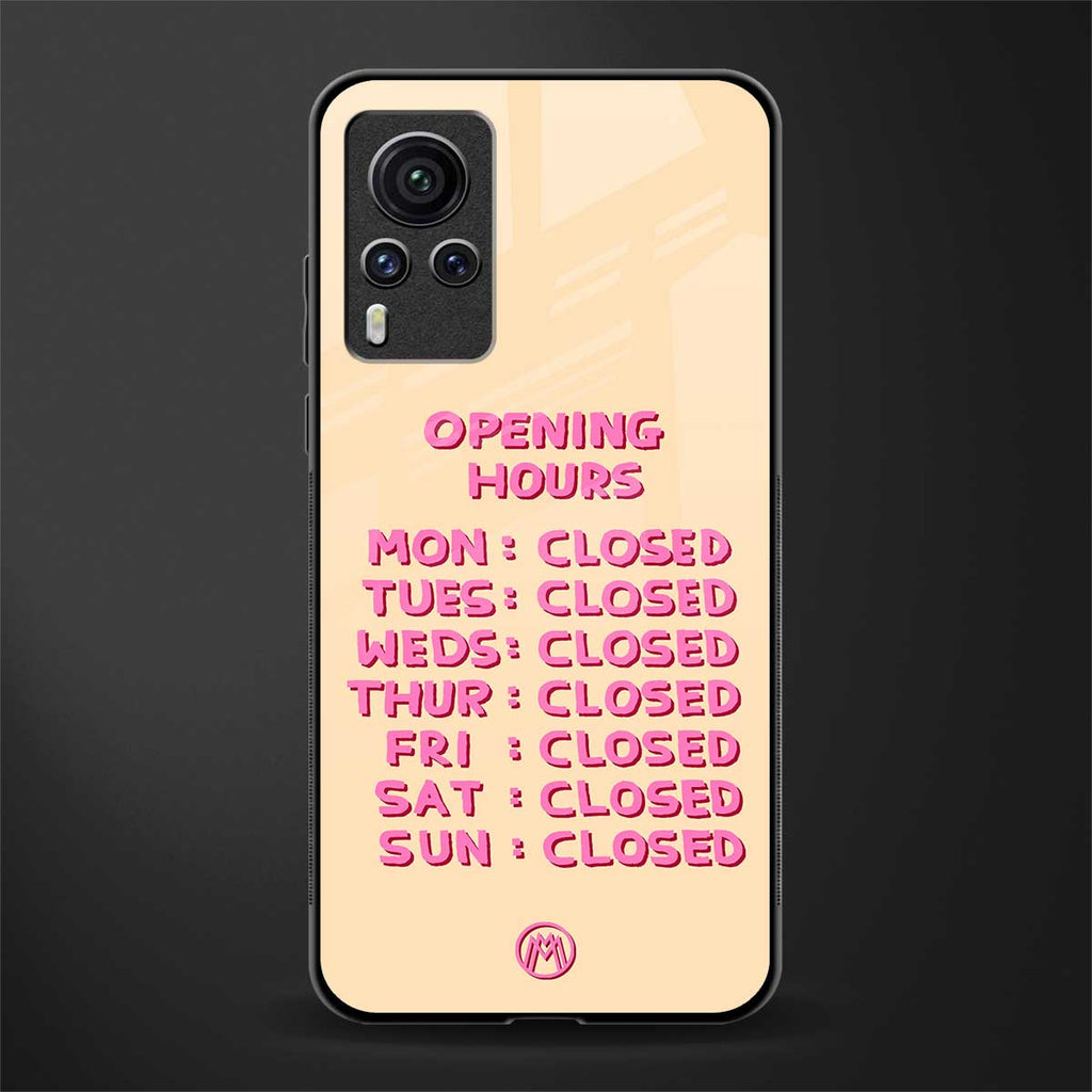 opening hours glass case for vivo x60 pro image