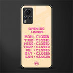 opening hours glass case for vivo x60 pro image