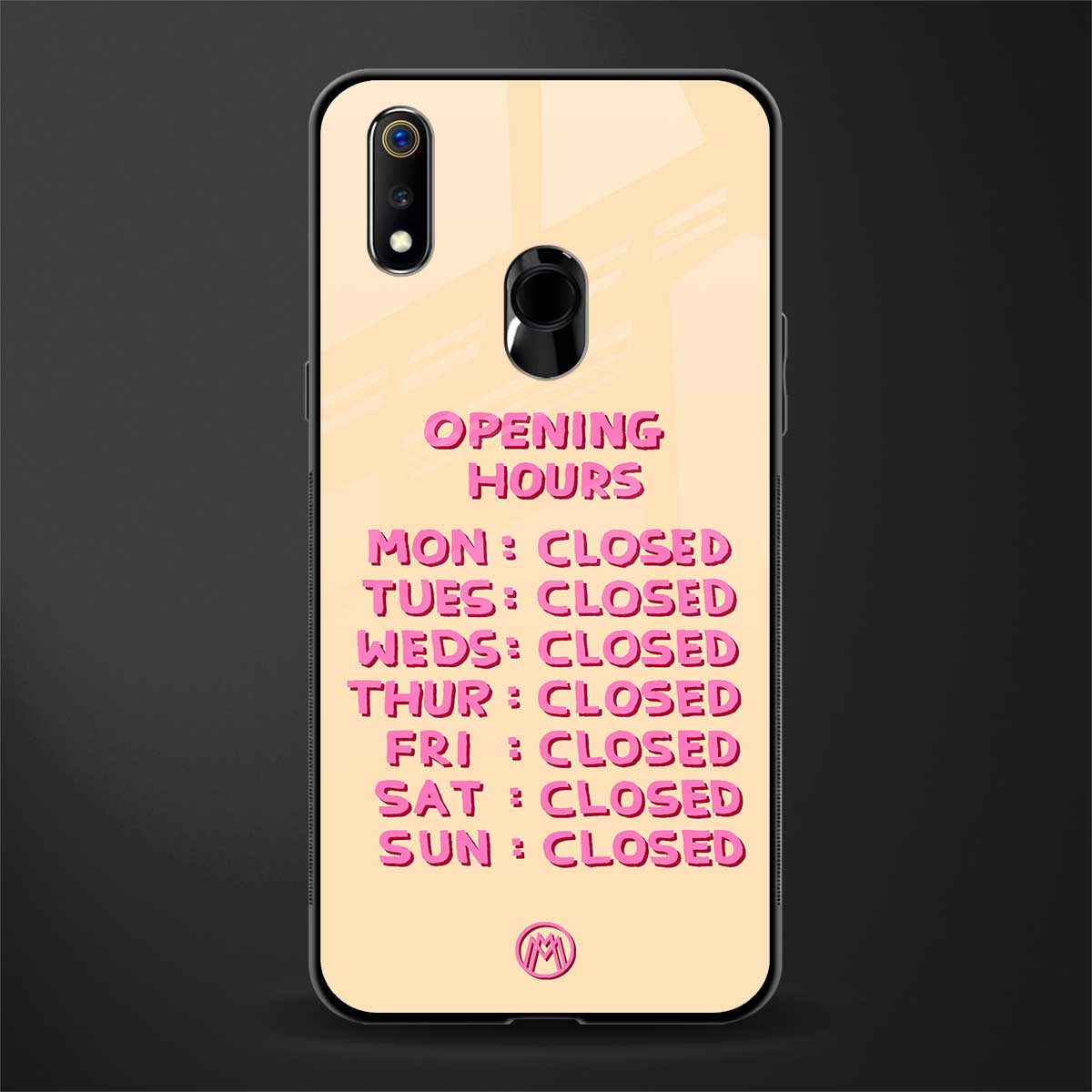 opening hours glass case for realme 3 pro image