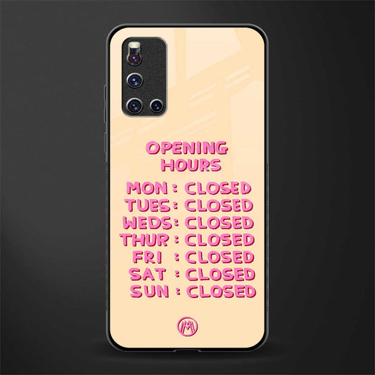 opening hours glass case for vivo v19 image