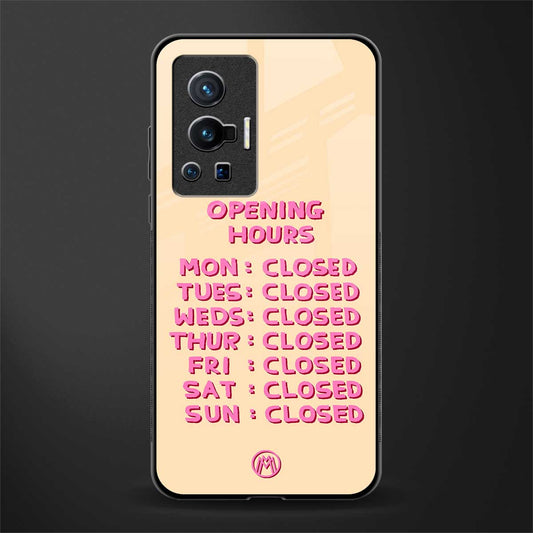 opening hours glass case for vivo x70 pro image