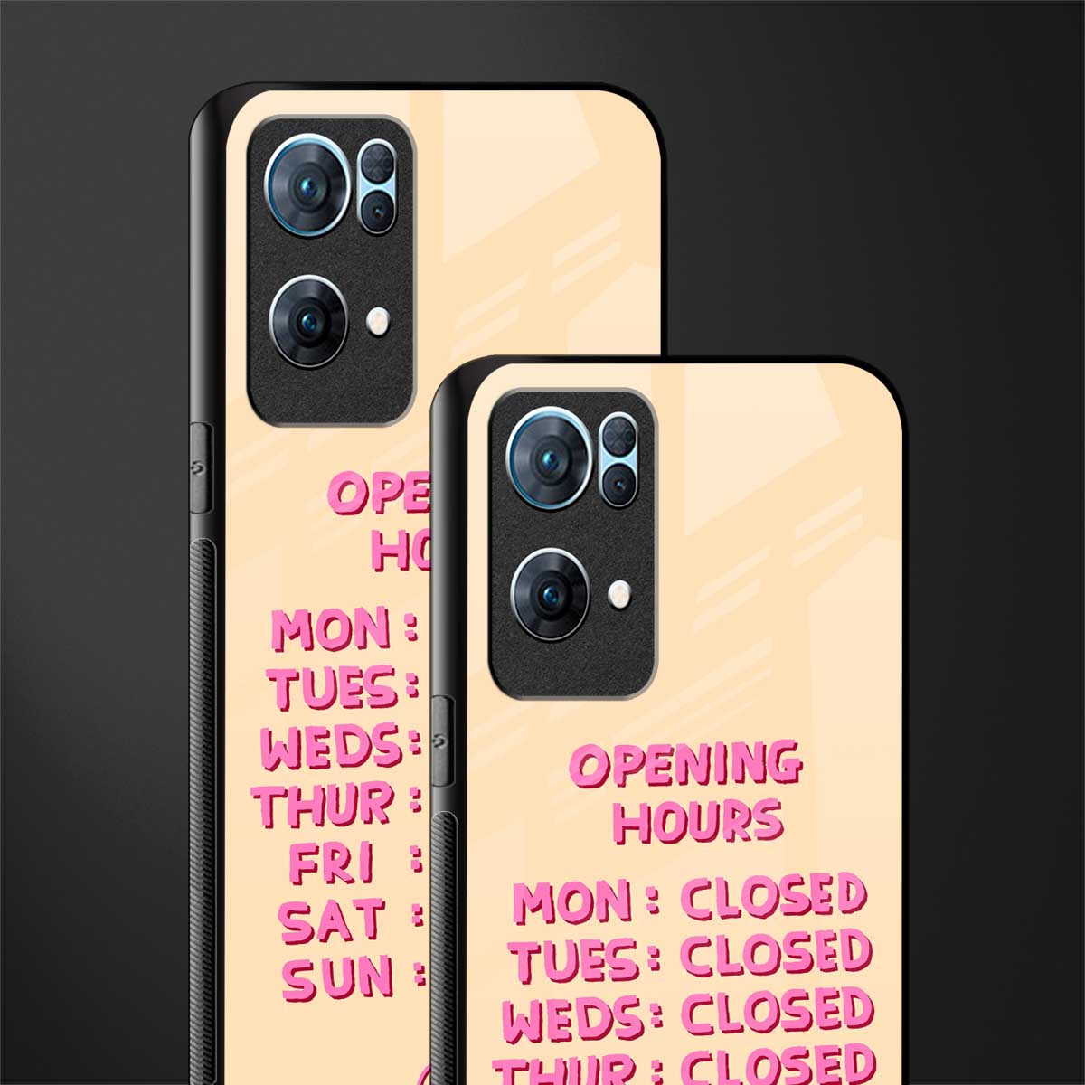 opening hours glass case for oppo reno7 pro 5g image-2