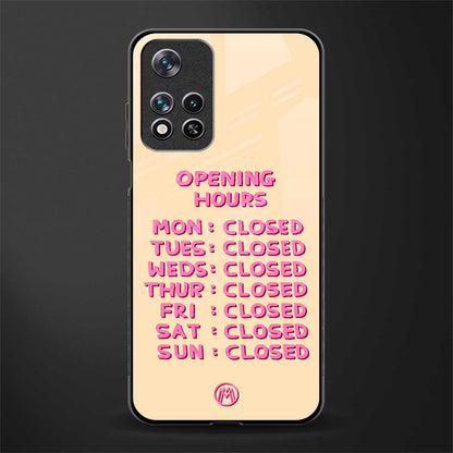 opening hours glass case for poco m4 pro 5g image