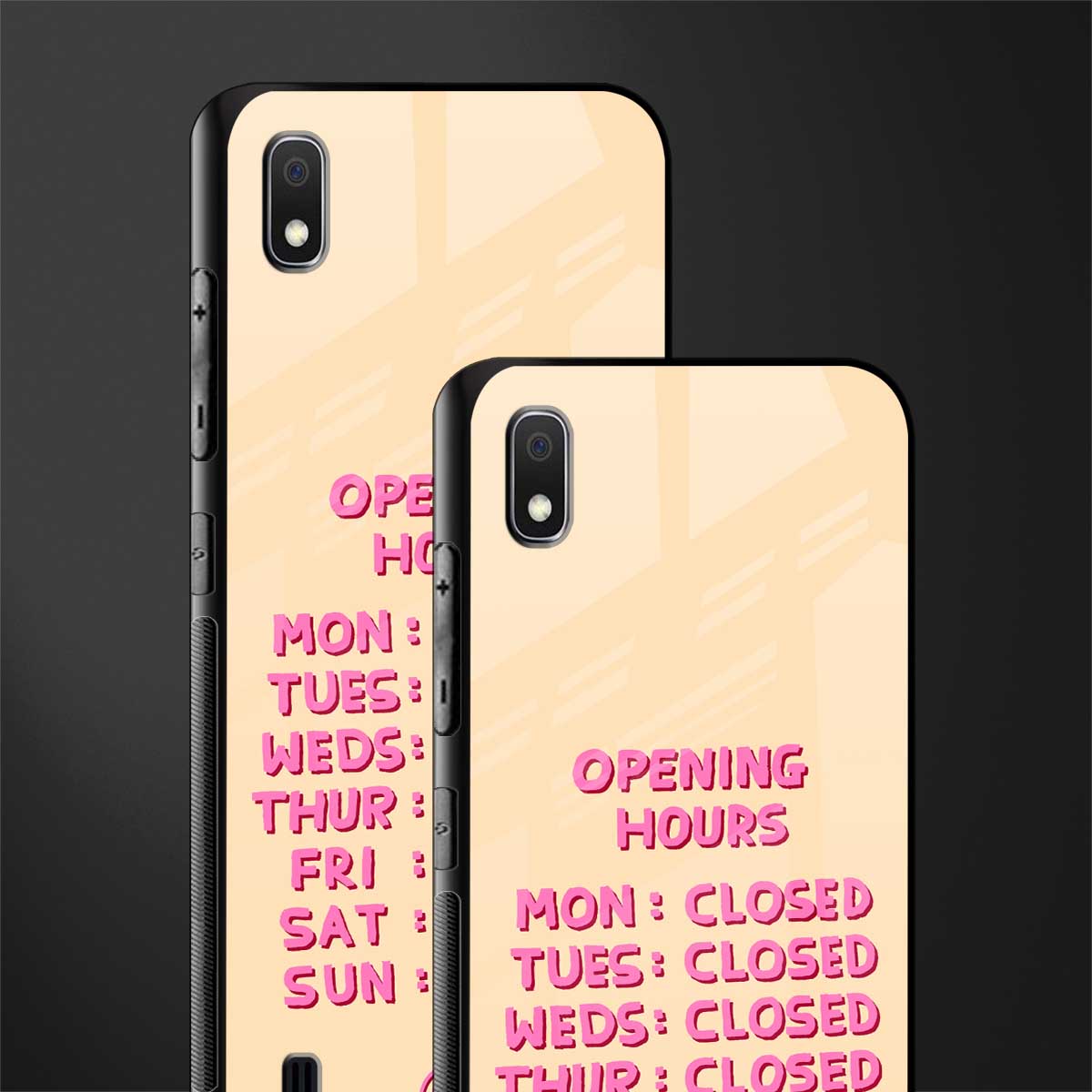 opening hours glass case for samsung galaxy a10 image-2