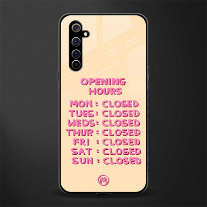 opening hours glass case for realme x50 pro image