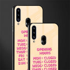 opening hours glass case for samsung galaxy a20s image-2