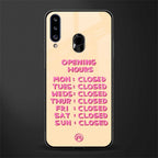opening hours glass case for samsung galaxy a20s image