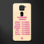opening hours glass case for redmi note 9 image