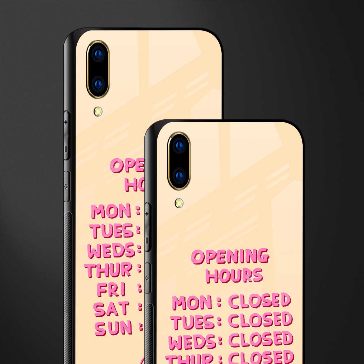 opening hours glass case for vivo v11 pro image-2