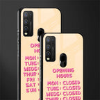 opening hours glass case for vivo y50 image-2