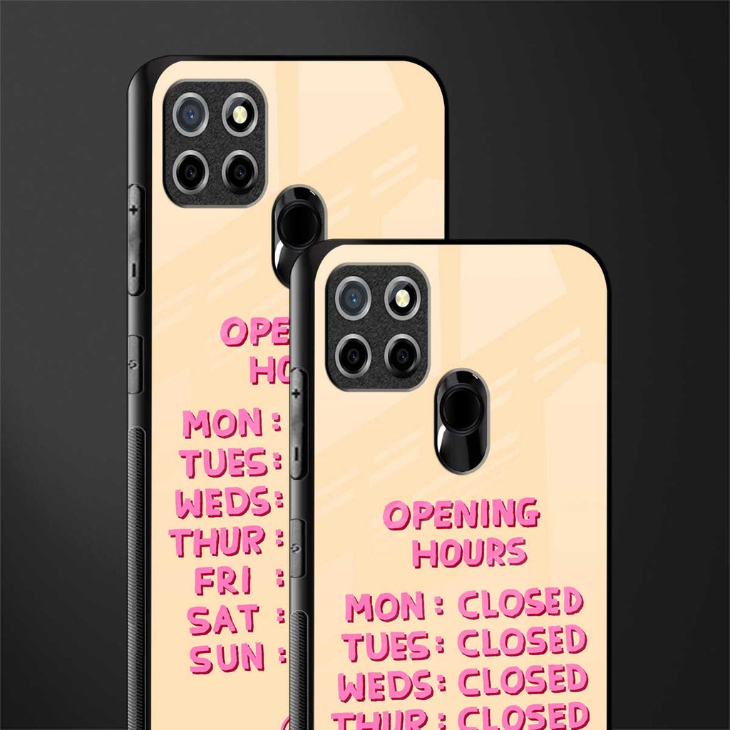 opening hours glass case for realme narzo 30a image-2