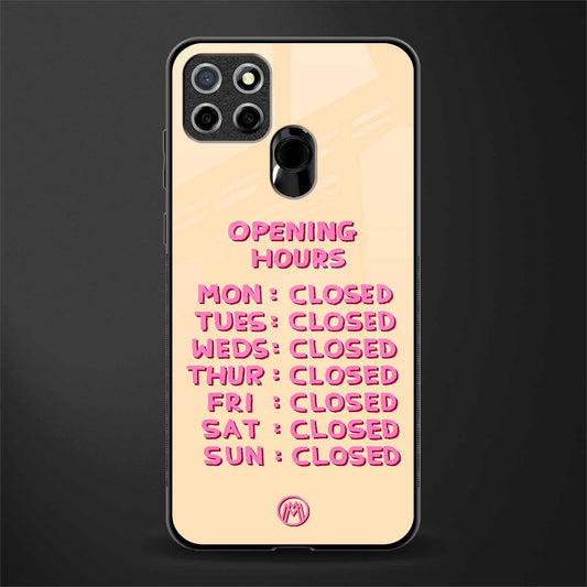 opening hours glass case for realme narzo 20 image