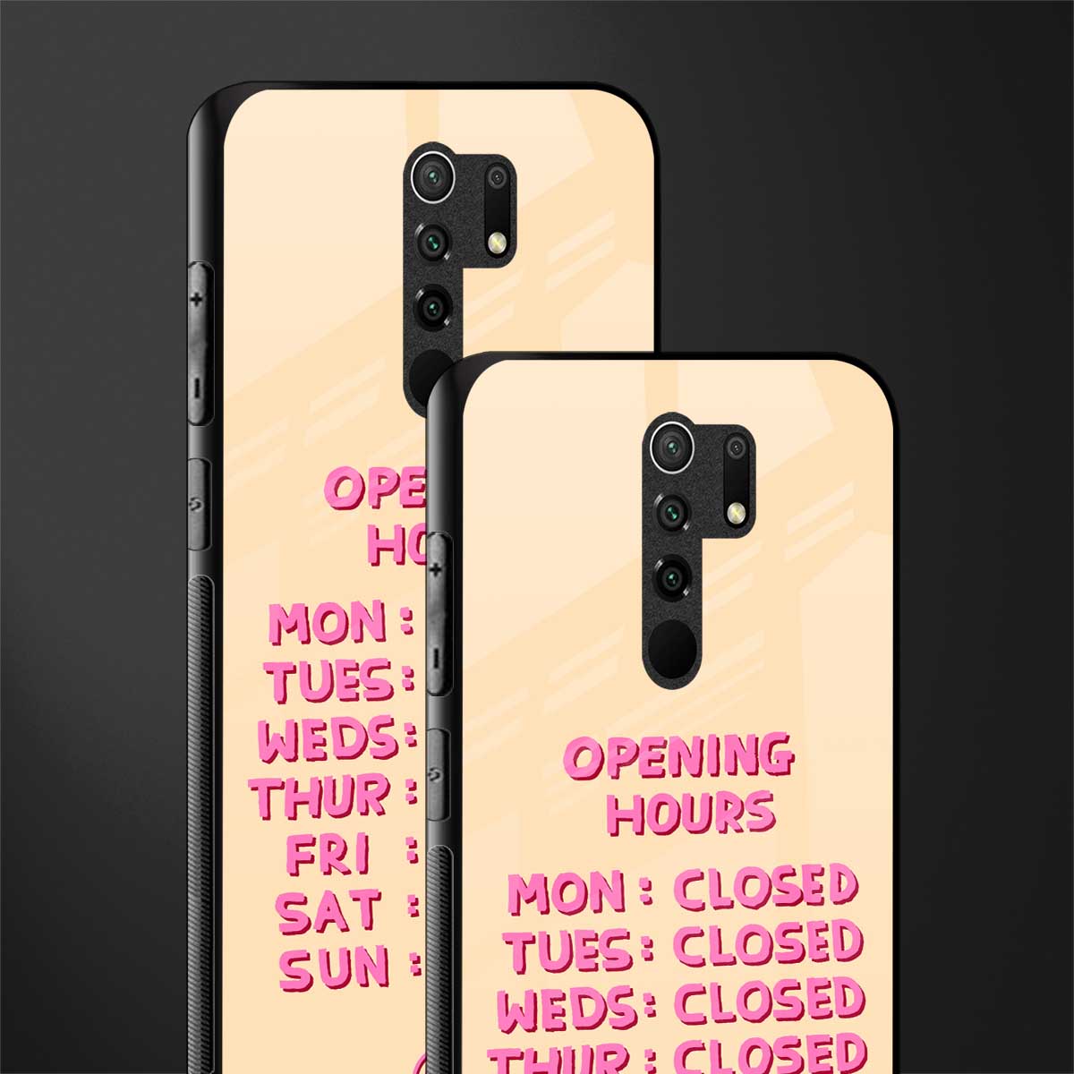 opening hours glass case for poco m2 image-2