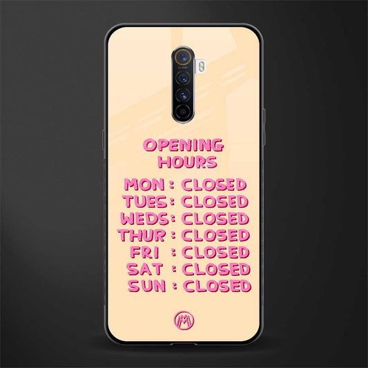 opening hours glass case for realme x2 pro image