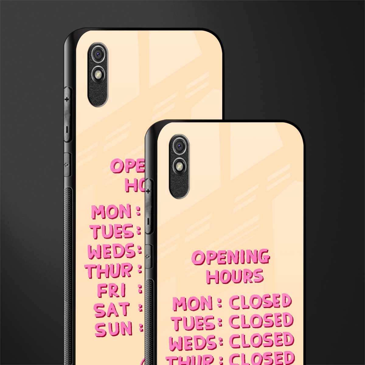 opening hours glass case for redmi 9i image-2