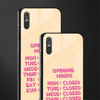opening hours glass case for redmi 9a image-2