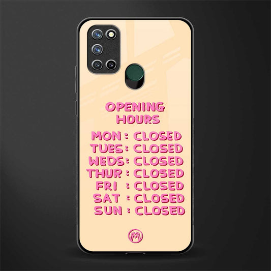 opening hours glass case for realme 7i image