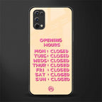opening hours glass case for realme 7 pro image