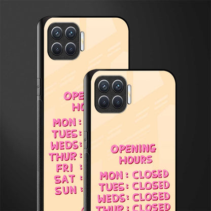 opening hours glass case for oppo f17 pro image-2