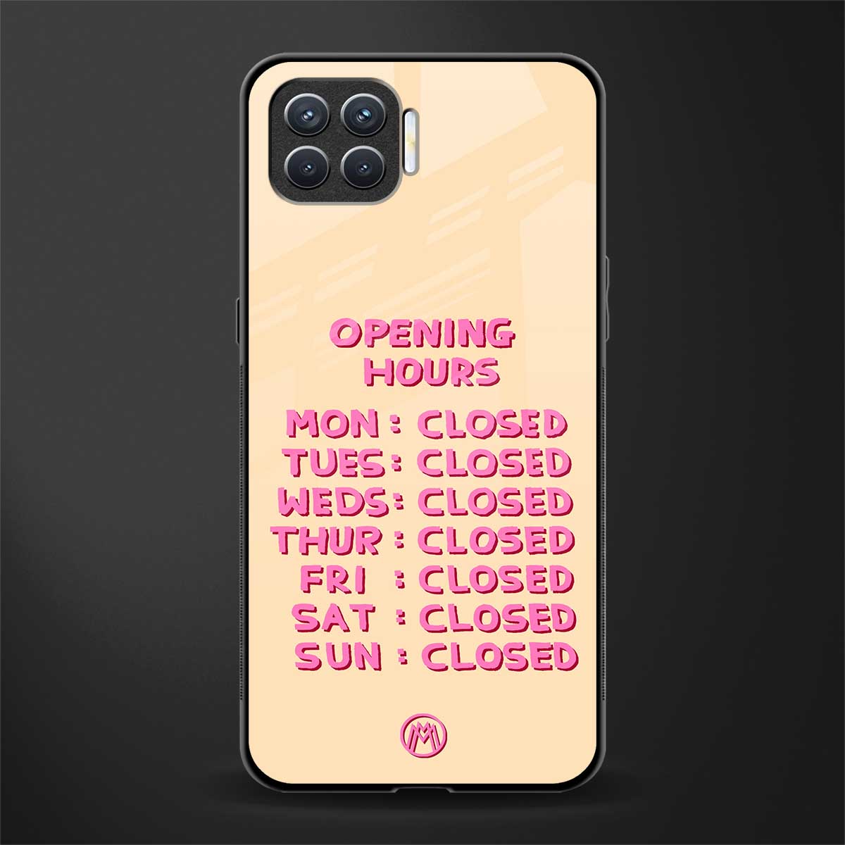 opening hours glass case for oppo f17 pro image