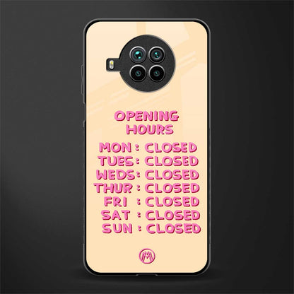 opening hours glass case for mi 10i image