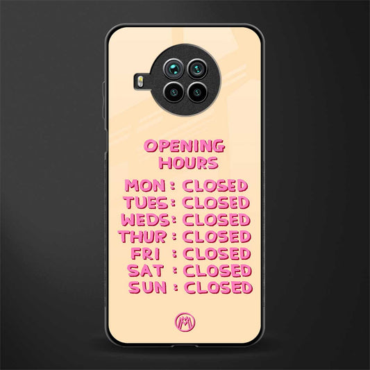 opening hours glass case for mi 10i image