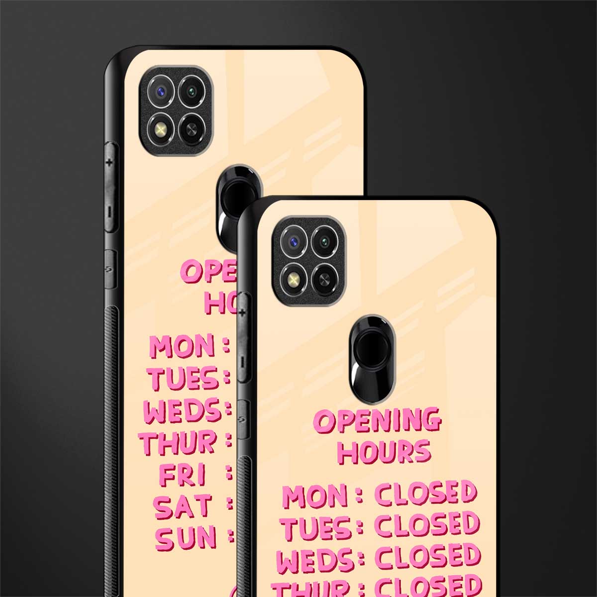 opening hours glass case for redmi 9 image-2