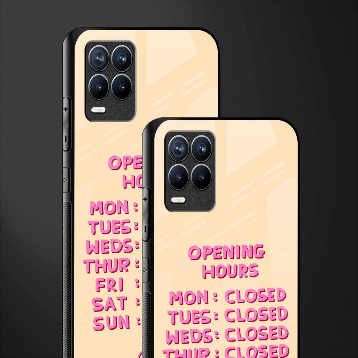 opening hours glass case for realme 8 pro image-2