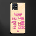 opening hours glass case for realme 8 4g image
