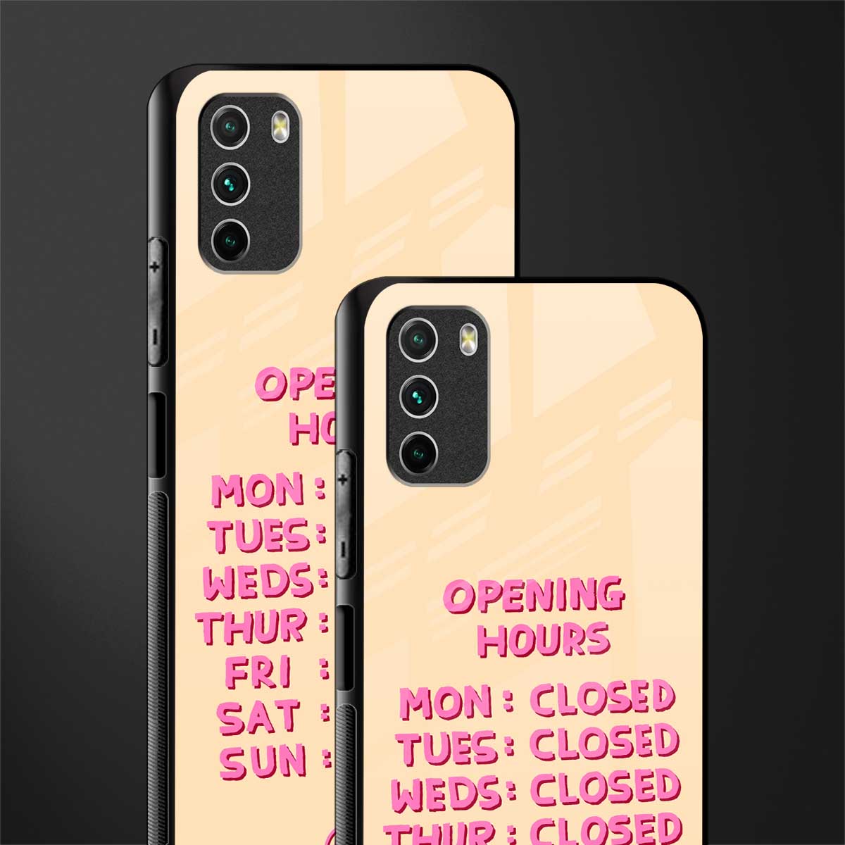 opening hours glass case for poco m3 image-2