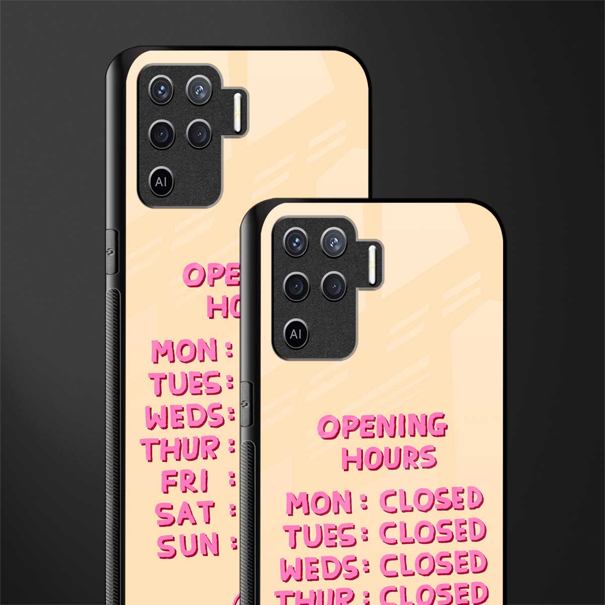 opening hours glass case for oppo f19 pro image-2