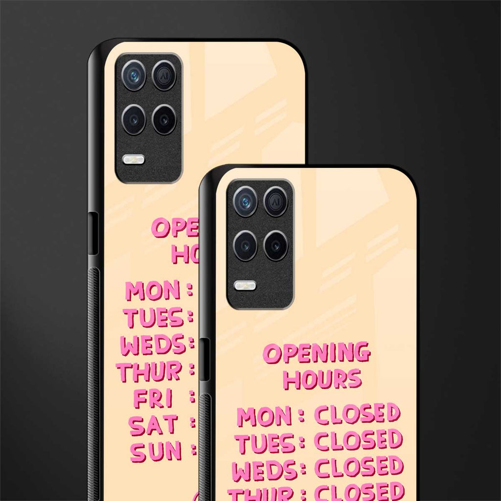 opening hours glass case for realme narzo 30 5g image-2
