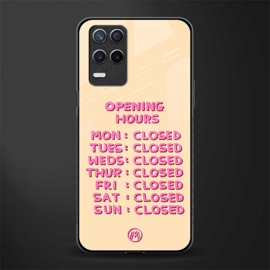 opening hours glass case for realme 8 5g image