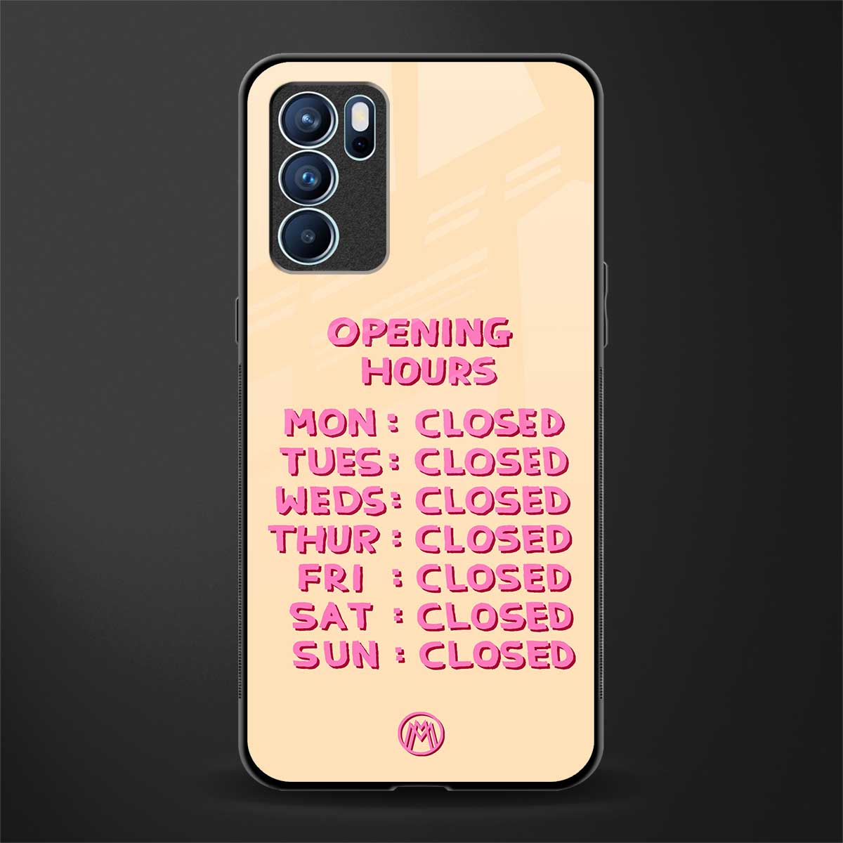 opening hours glass case for oppo reno6 pro 5g image